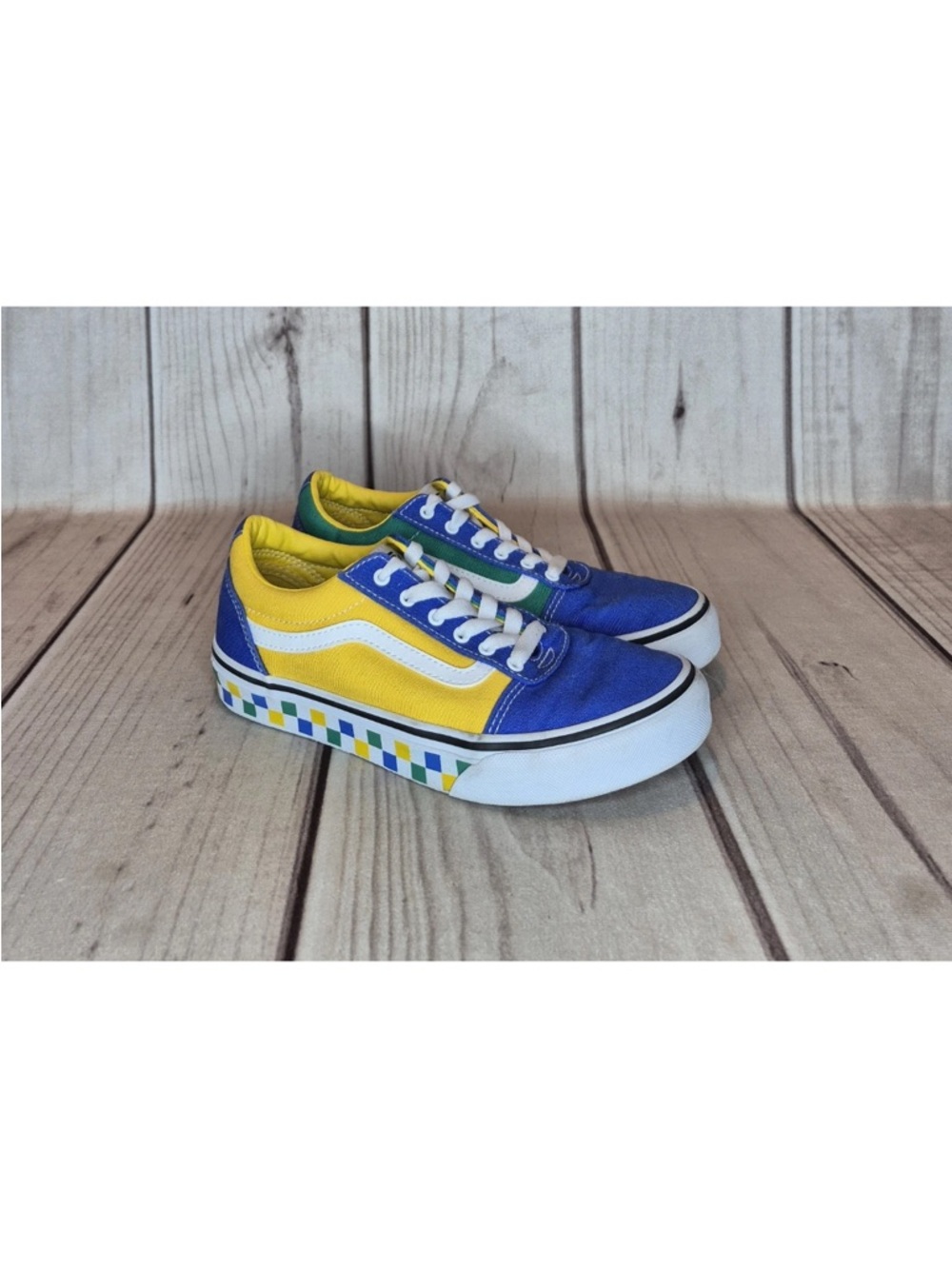Vans Old Skool Sk8 Low Youth's Size 5 Sneakers Multicolor Shoes Skateboarding